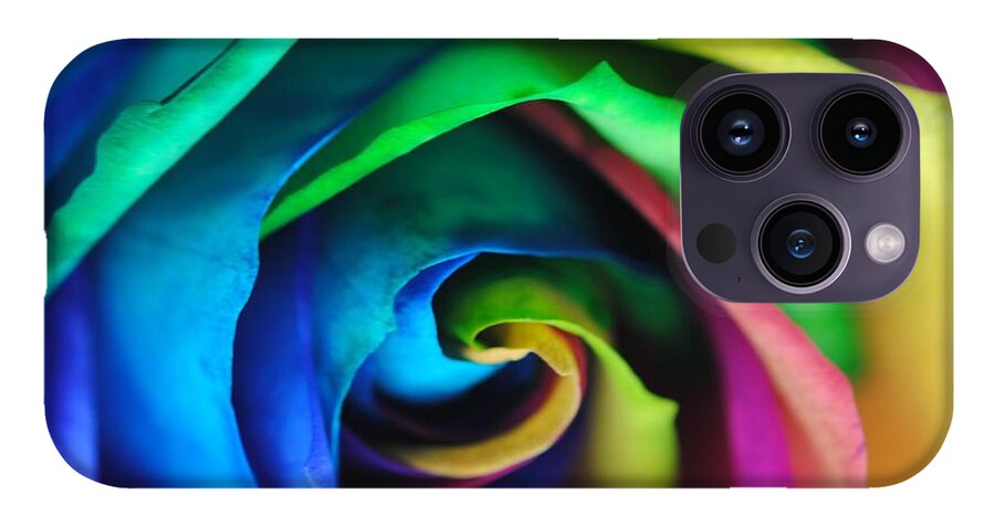 Rainbow Rose 17 - Phone Case