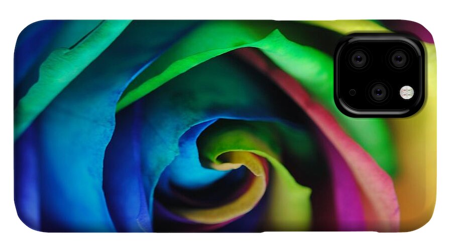 Rainbow Rose 17 - Phone Case