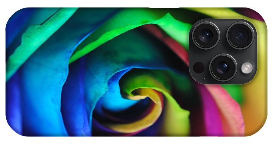 Rainbow Rose 17 - Phone Case