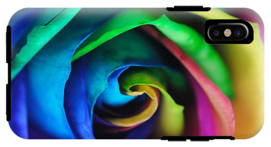 Rainbow Rose 17 - Phone Case