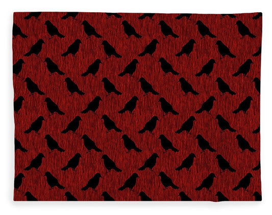 Ravens On Red - Blanket