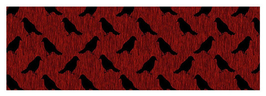 Ravens On Red - Yoga Mat