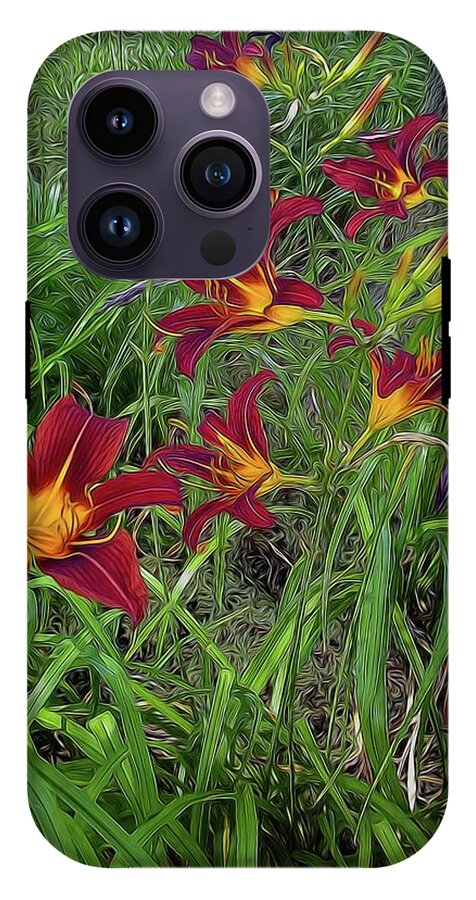 Red Tigerlily Garden - Phone Case