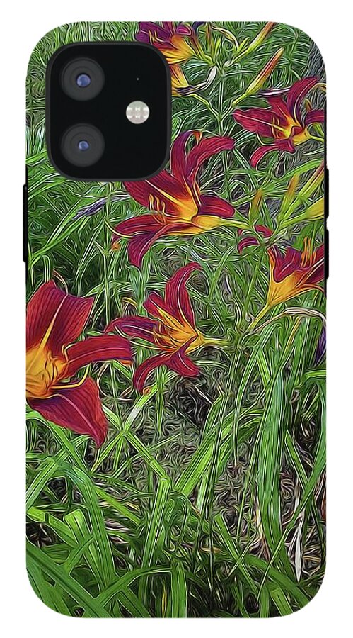Red Tigerlily Garden - Phone Case