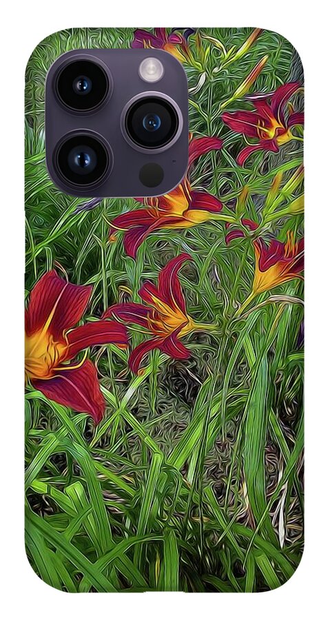 Red Tigerlily Garden - Phone Case