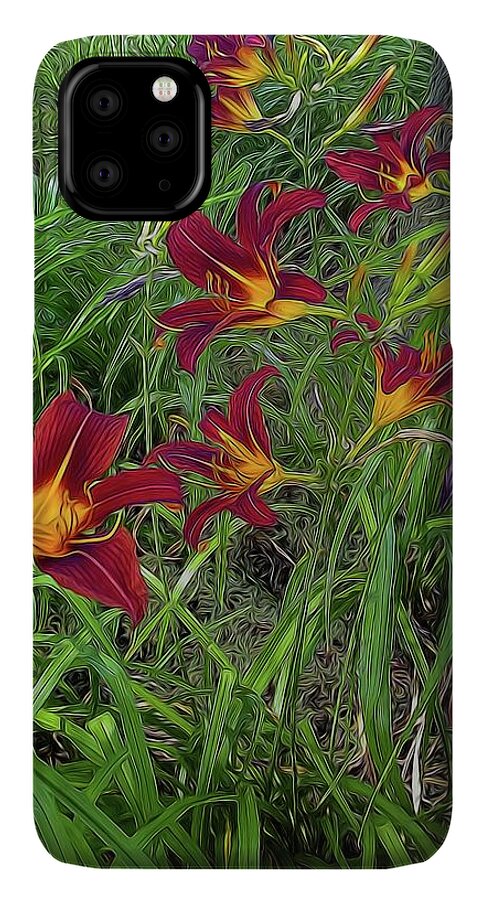 Red Tigerlily Garden - Phone Case