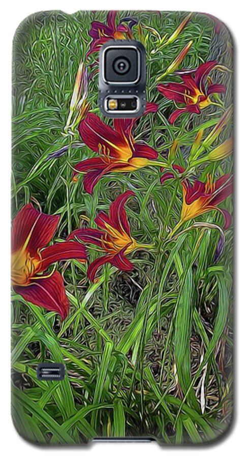 Red Tigerlily Garden - Phone Case
