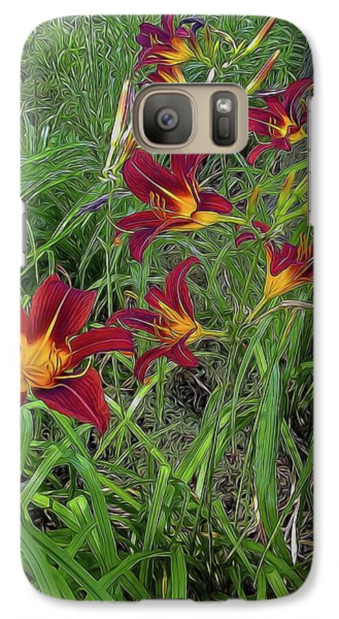 Red Tigerlily Garden - Phone Case