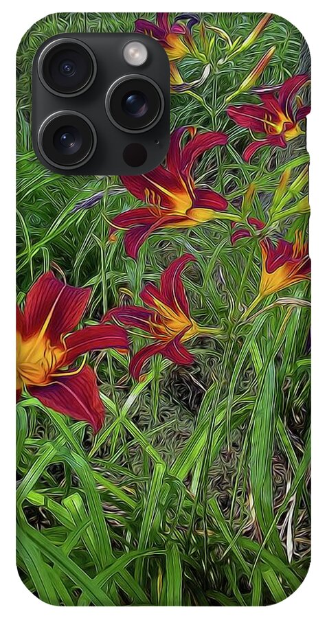Red Tigerlily Garden - Phone Case
