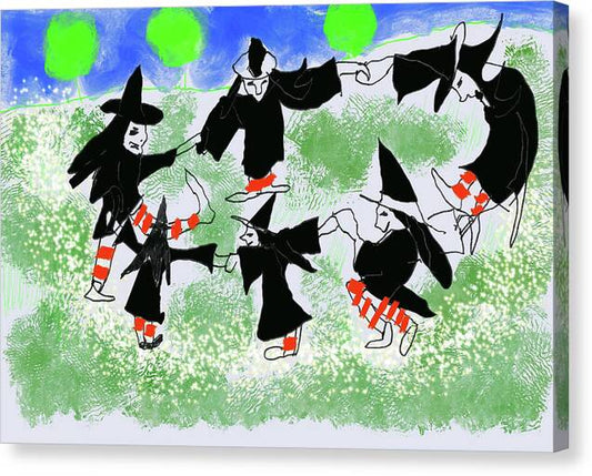 Six Witches Dancing - Canvas Print