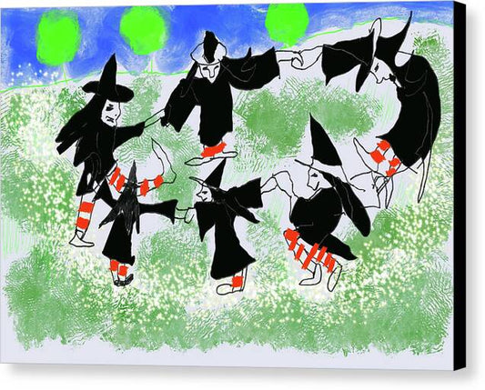 Six Witches Dancing - Canvas Print