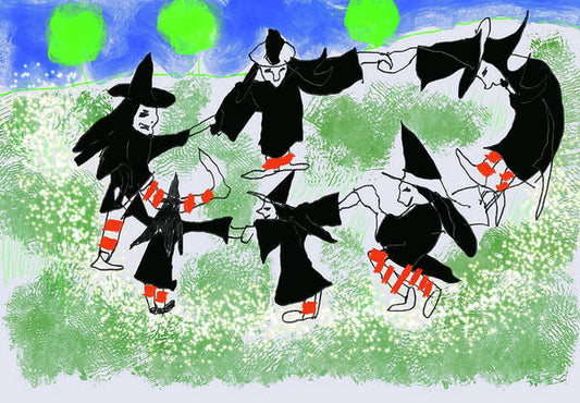 Six Witches Dancing - Art Print
