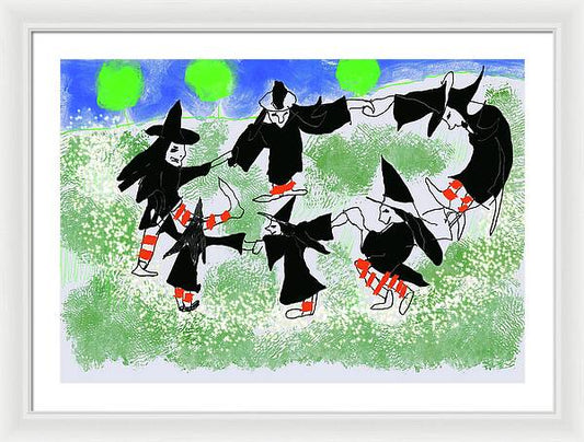 Six Witches Dancing - Framed Print