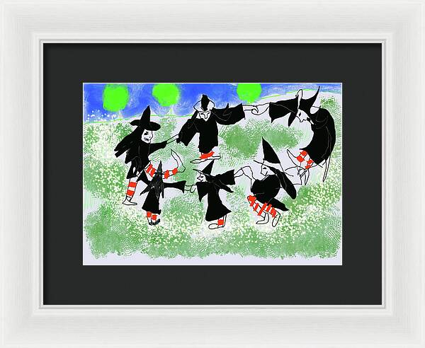 Six Witches Dancing - Framed Print