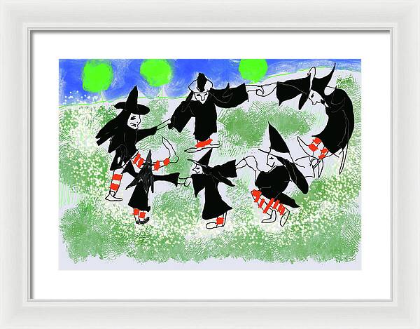 Six Witches Dancing - Framed Print