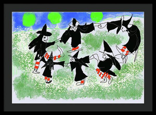 Six Witches Dancing - Framed Print