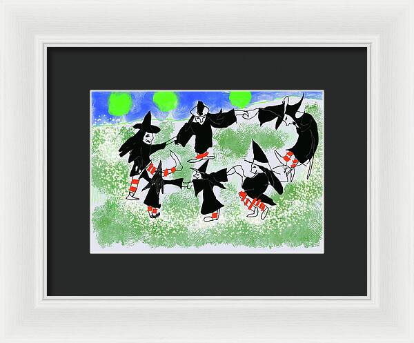 Six Witches Dancing - Framed Print
