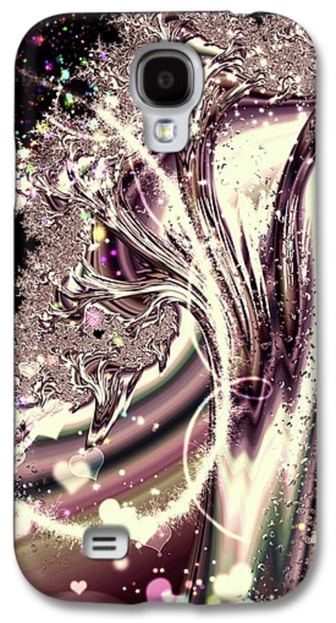 Sometimes I can See Your Sould Silver Liquid Fractal - Phone Case