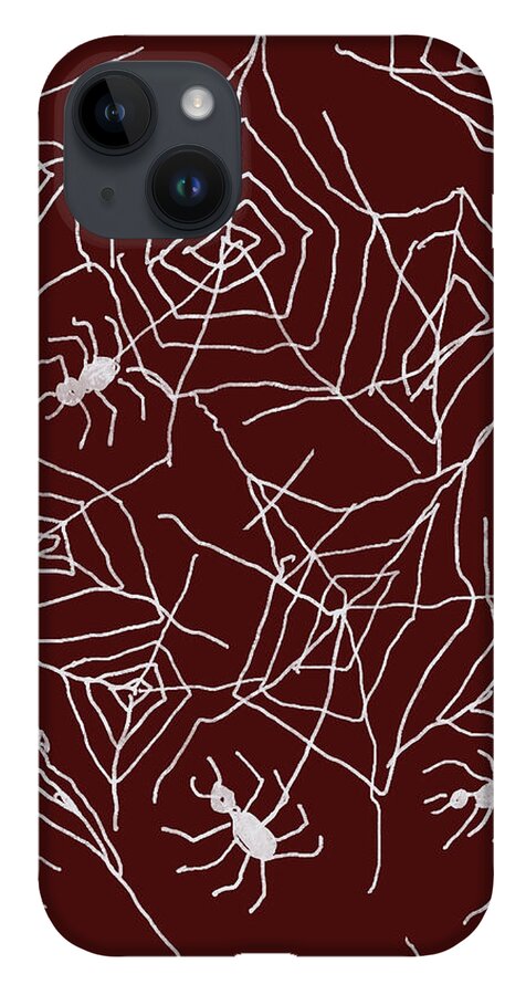 Spider Webs on Red - Phone Case