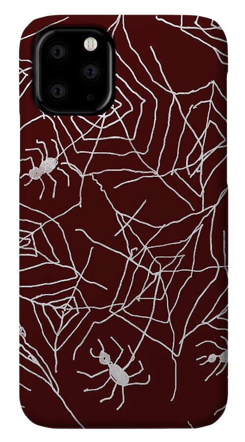 Spider Webs on Red - Phone Case