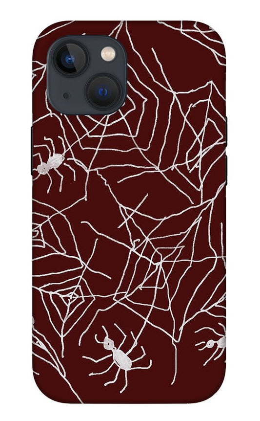 Spider Webs on Red - Phone Case