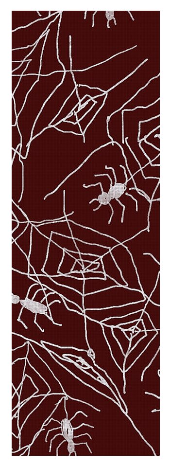 Spider Webs on Red - Yoga Mat