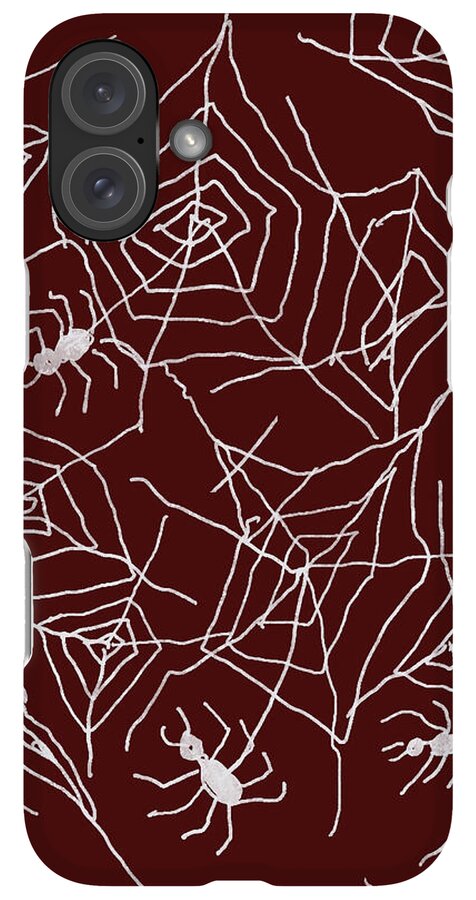Spider Webs on Red - Phone Case