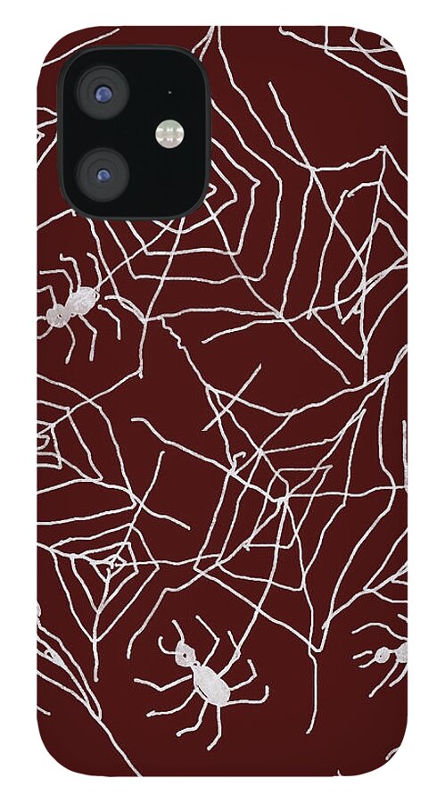 Spider Webs on Red - Phone Case