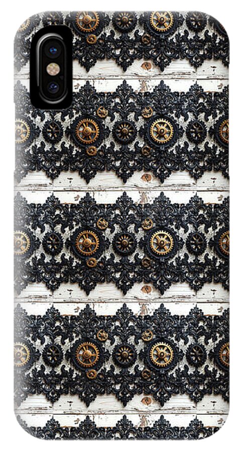 Steampunk Black Lace Pattern - Phone Case