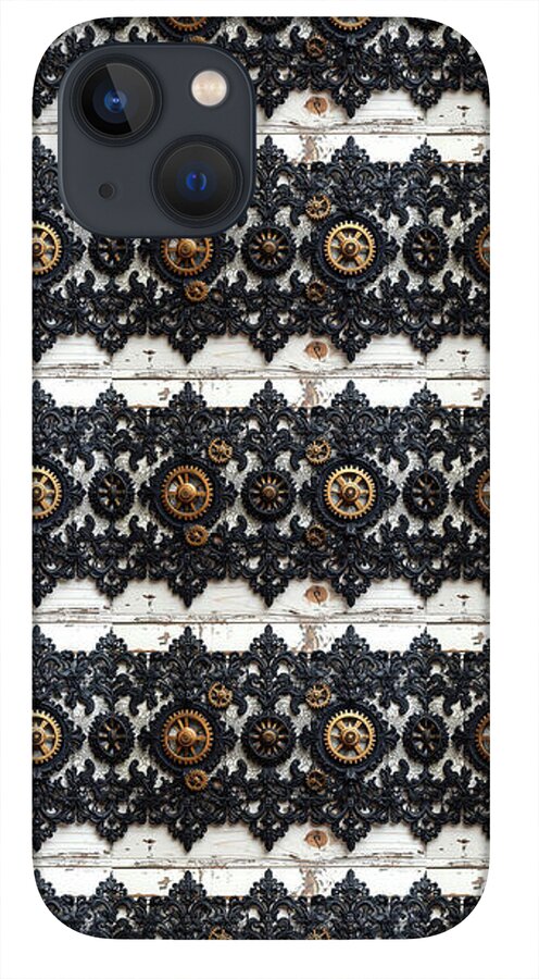 Steampunk Black Lace Pattern - Phone Case