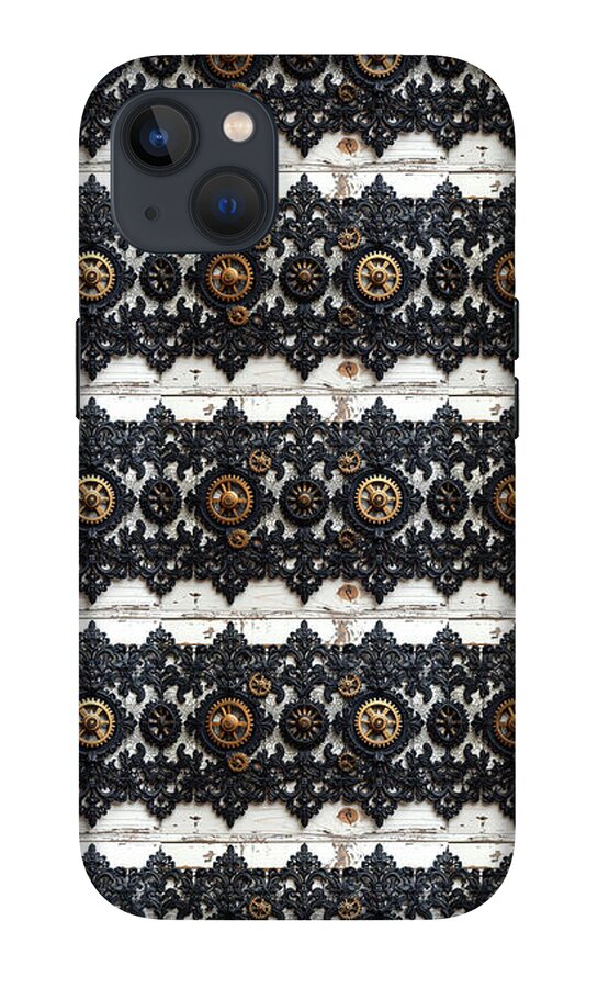 Steampunk Black Lace Pattern - Phone Case
