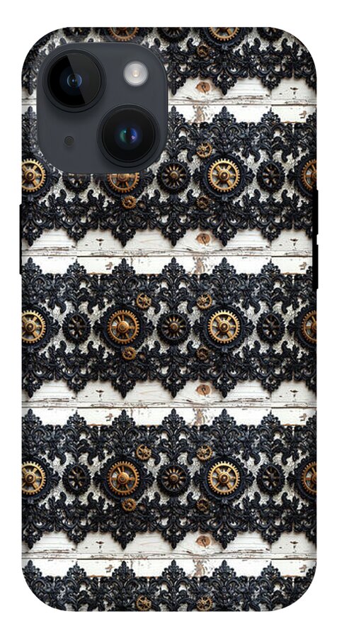 Steampunk Black Lace Pattern - Phone Case