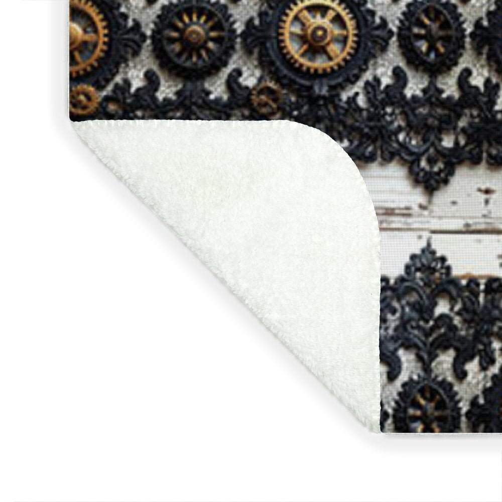 Steampunk Black Lace Pattern - Blanket