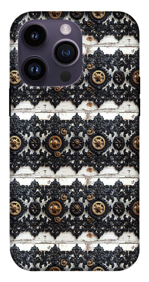 Steampunk Black Lace Pattern - Phone Case
