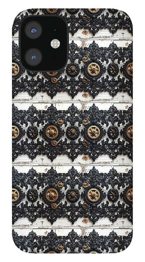 Steampunk Black Lace Pattern - Phone Case