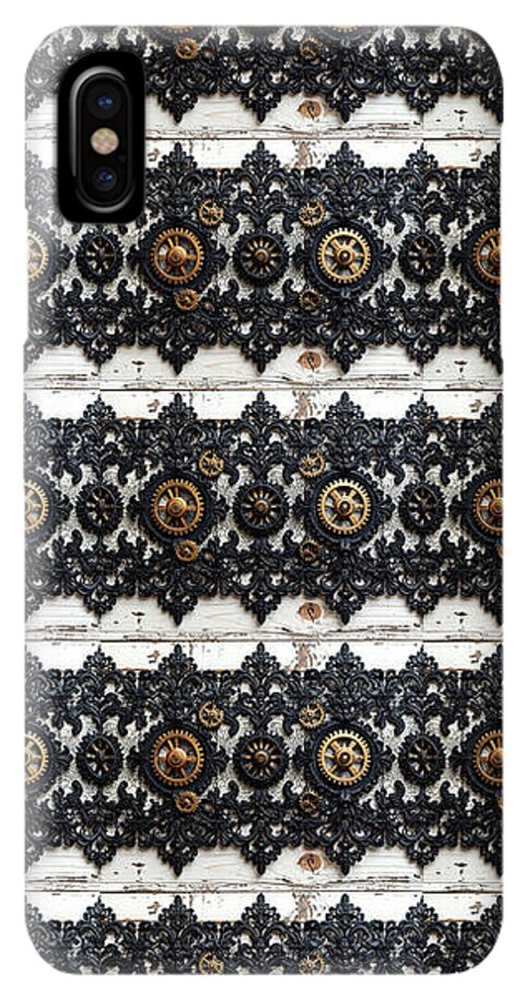 Steampunk Black Lace Pattern - Phone Case