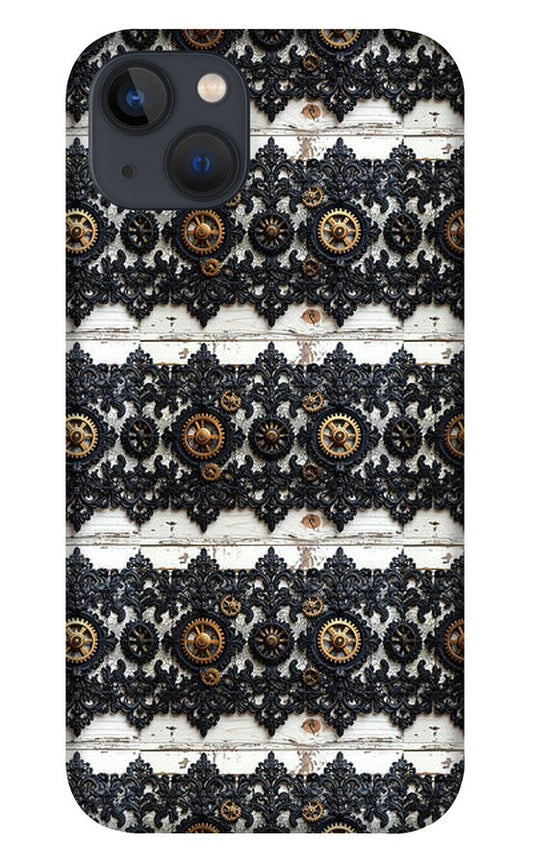 Steampunk Black Lace Pattern - Phone Case