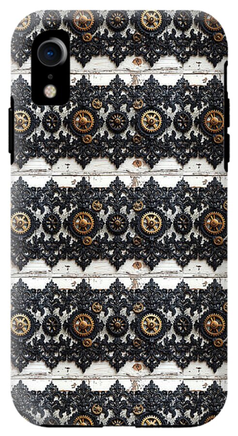 Steampunk Black Lace Pattern - Phone Case