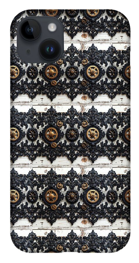 Steampunk Black Lace Pattern - Phone Case
