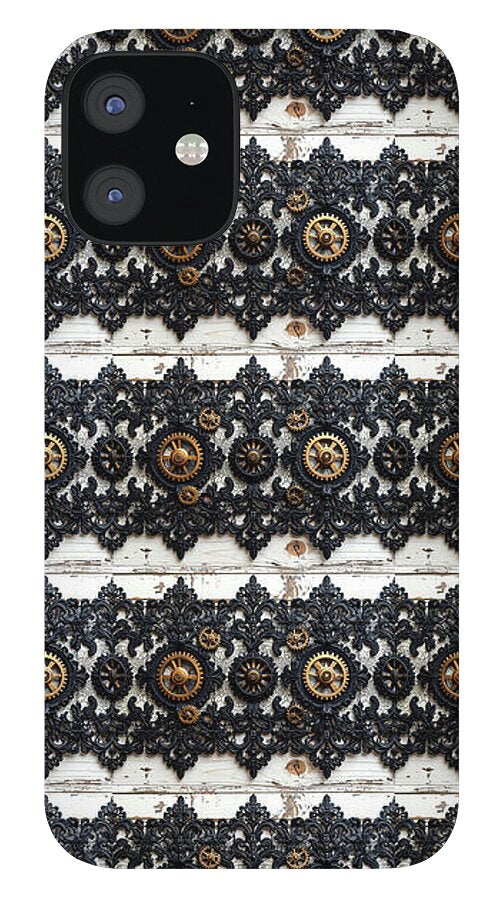 Steampunk Black Lace Pattern - Phone Case