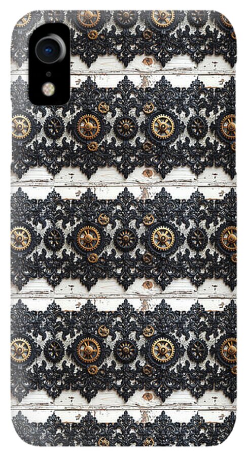 Steampunk Black Lace Pattern - Phone Case