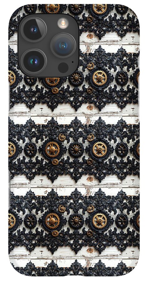 Steampunk Black Lace Pattern - Phone Case
