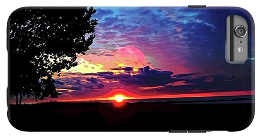 Sunrise Lakeshore Abstract - Phone Case
