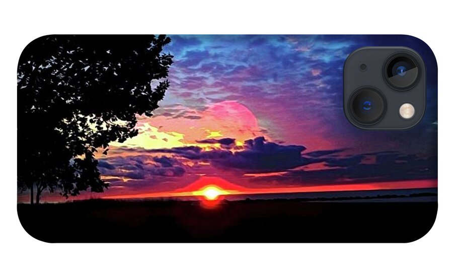 Sunrise Lakeshore Abstract - Phone Case