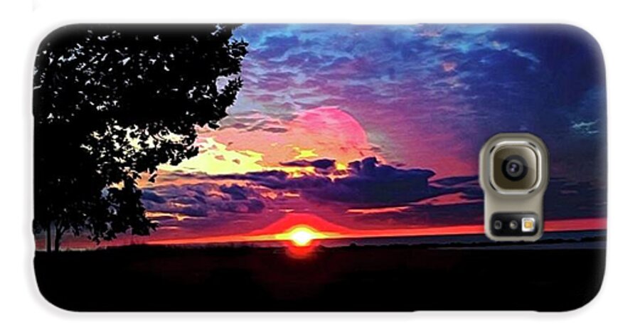 Sunrise Lakeshore Abstract - Phone Case
