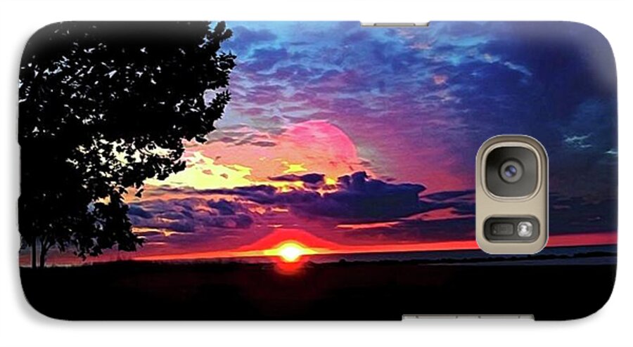 Sunrise Lakeshore Abstract - Phone Case