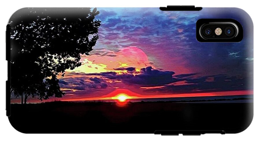 Sunrise Lakeshore Abstract - Phone Case