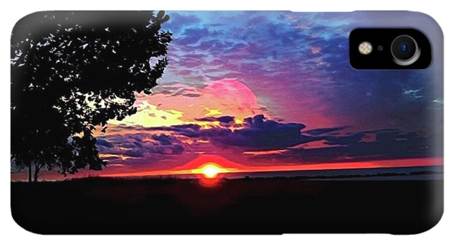 Sunrise Lakeshore Abstract - Phone Case