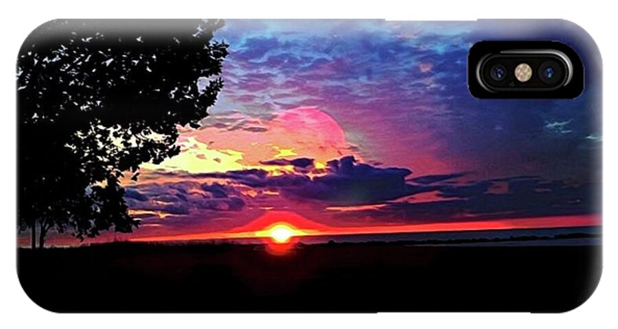 Sunrise Lakeshore Abstract - Phone Case