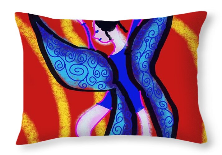 The Blue Fairy - Throw Pillow